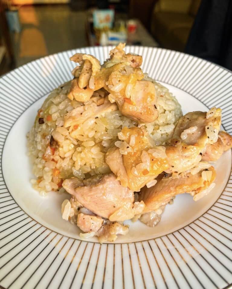 奶油雞肉野菇炊飯