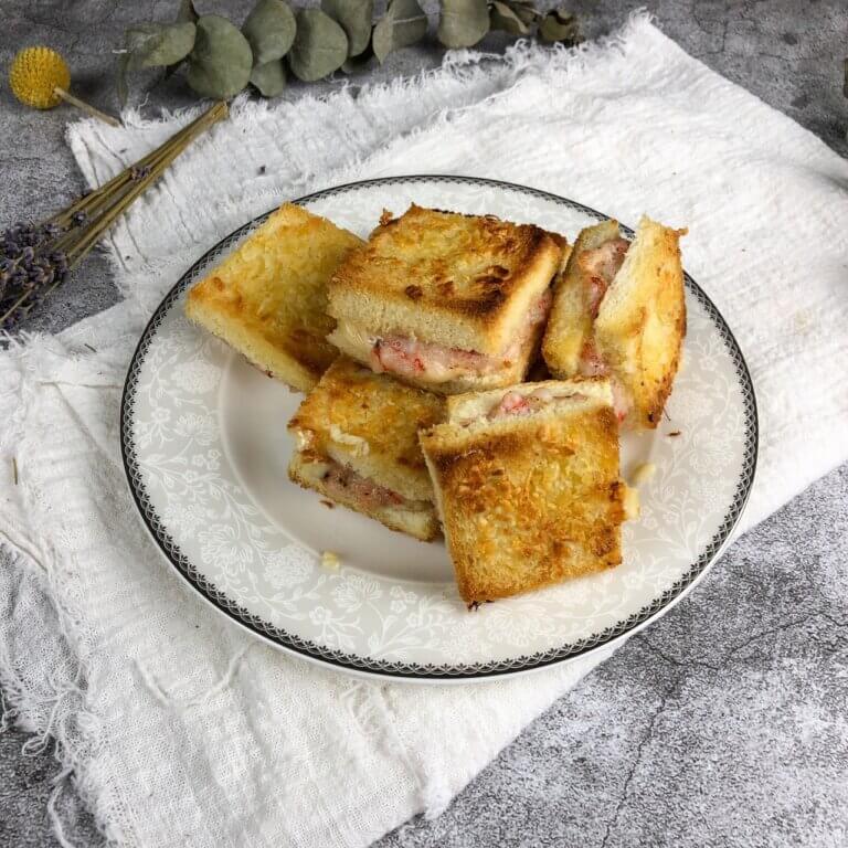 蒜香奶油鮮蝦起司吐司Shrimp toast(麵包蝦)